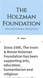 Mobile Screenshot of holzmanfoundation.com